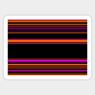 Halloween with style - elegant stripes in holiday colors Sticker